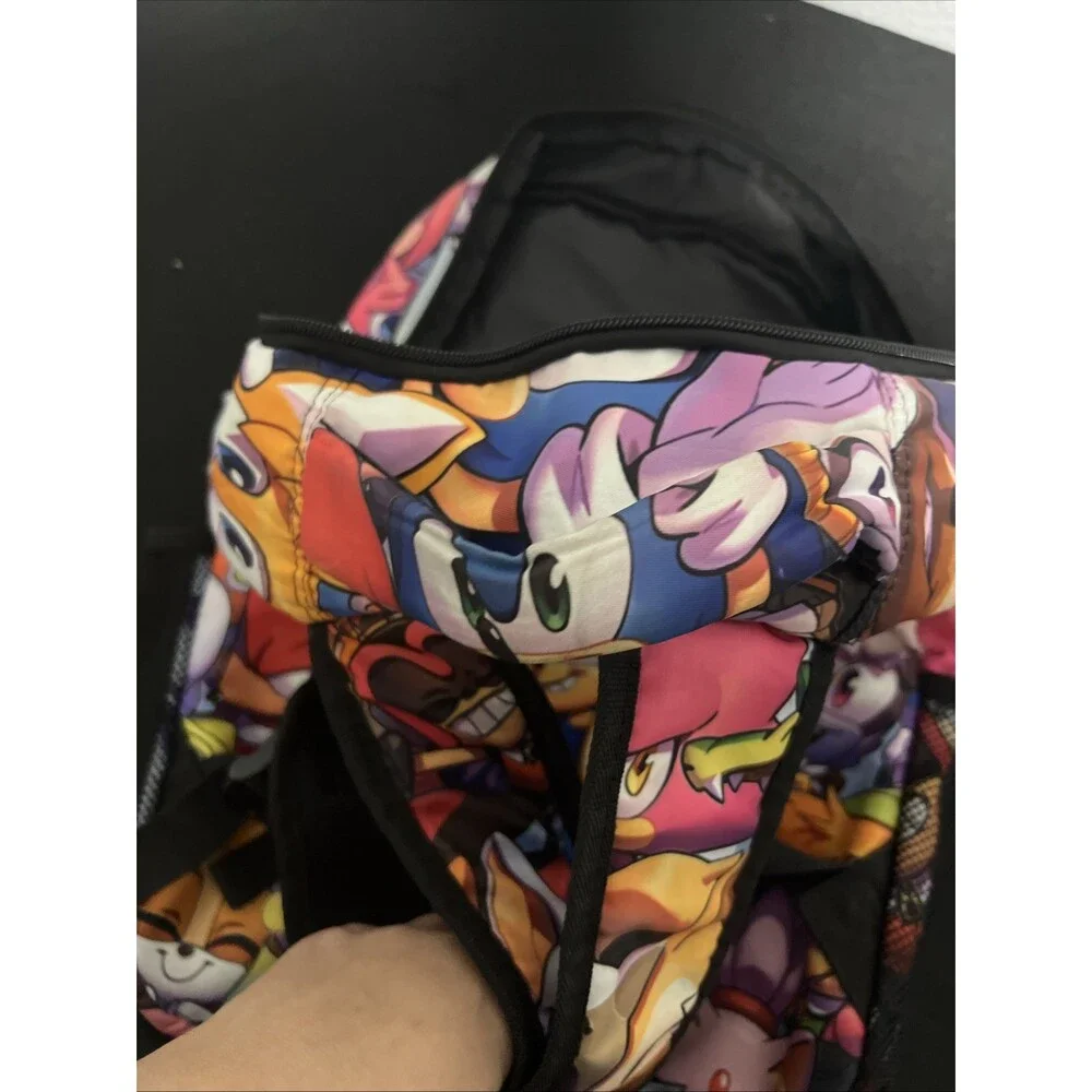 Sonic the Hedgehog Large Backpack Tails Shadow Knuckles Super Sonic Bag Sega